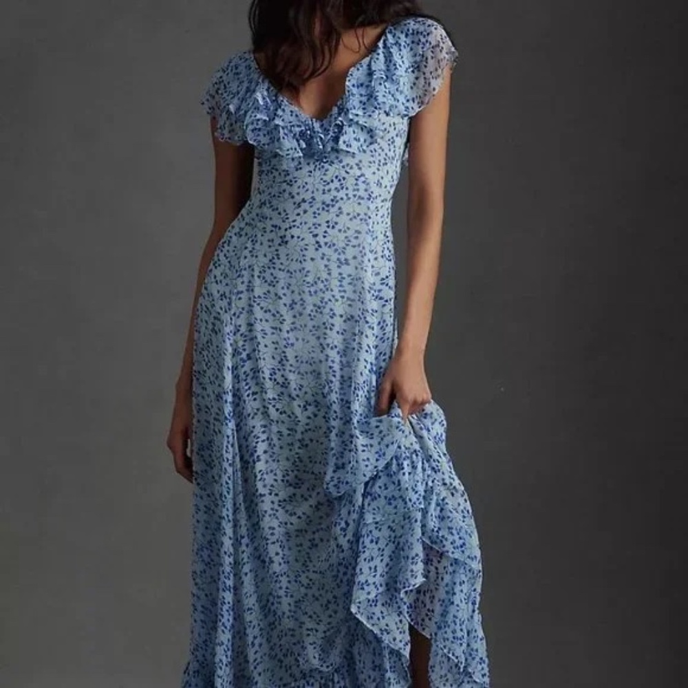 Sachin & Babi Ivy Gown in Twig Blue
